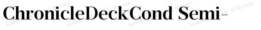 ChronicleDeckCond Semi字体转换